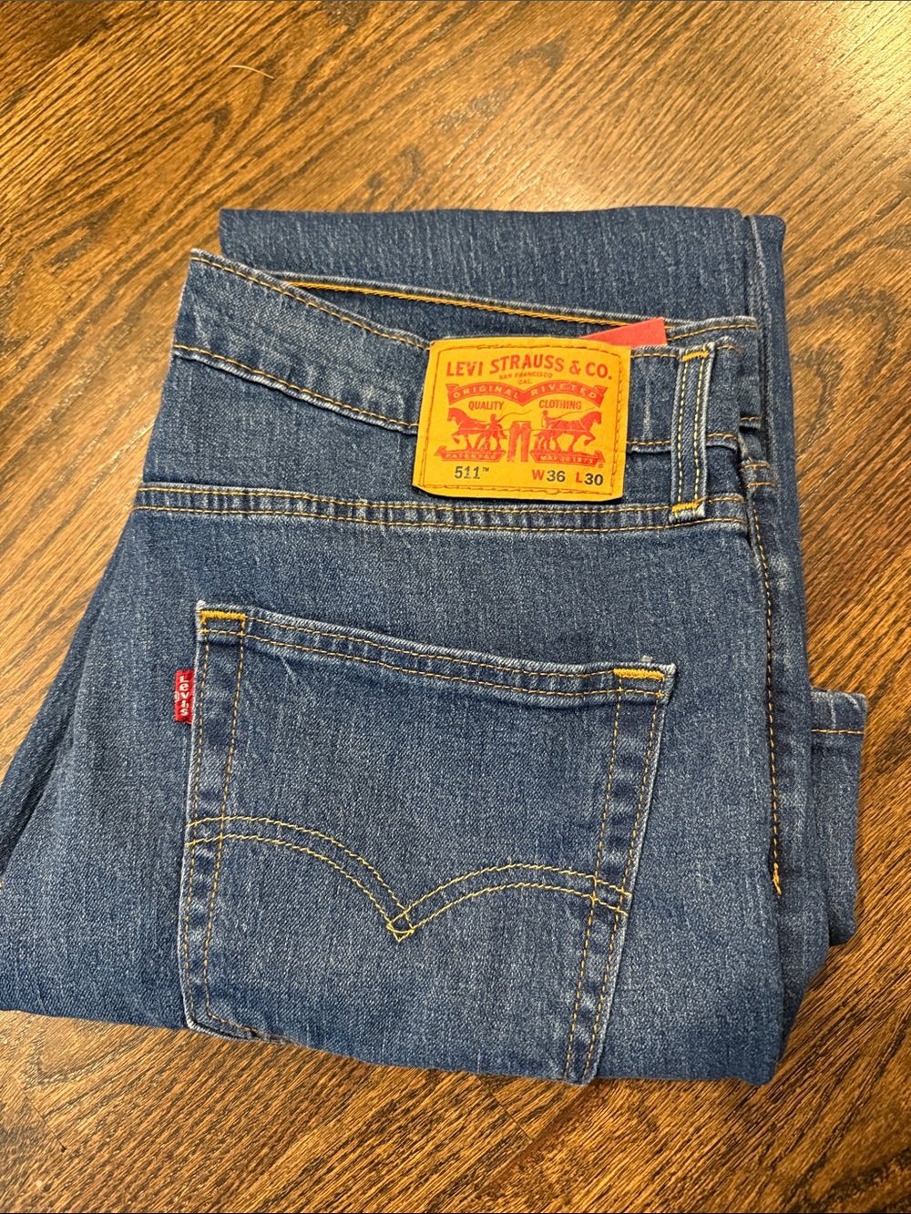 Levi's Men's Skinny Jeans in Dark Blue Denim 511 36x30 jeans